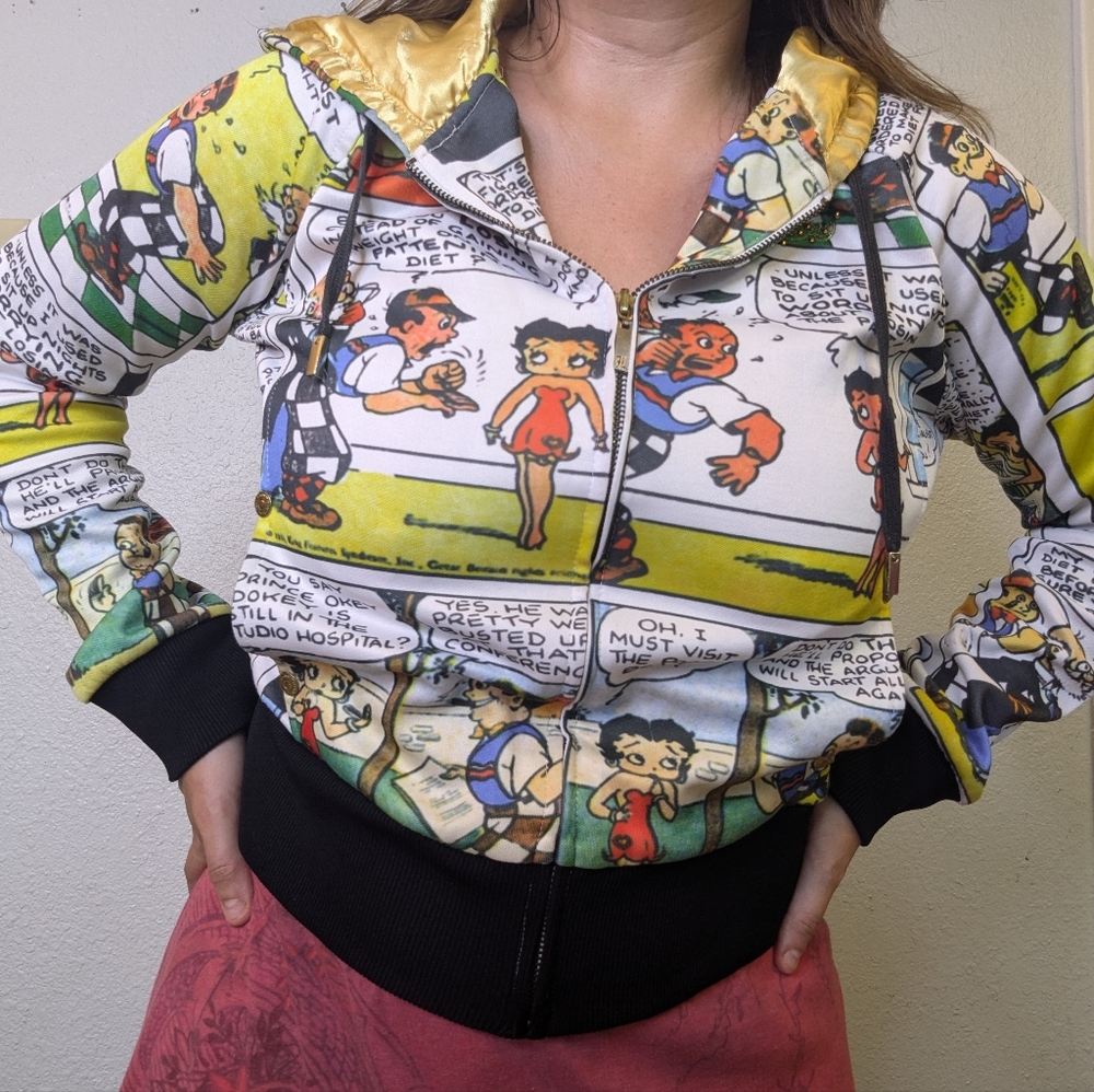 Y2K Lot 29 Betty Boop Comic Zip Up Hoodie